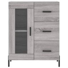 Greatstore Skříň highboard šedá sonoma 69,5 x 34 x 180 cm kompozitní dřevo