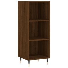 Vidaxl Skříň highboard hnědý dub 34,5 x 34 x 180 cm kompozitní dřevo