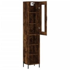 Vidaxl Skříň highboard kouřový dub 34,5 x 34 x 180 cm kompozitní dřevo