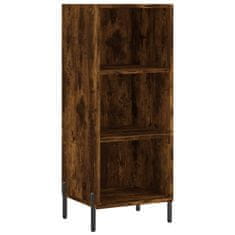 Vidaxl Skříň highboard kouřový dub 34,5 x 34 x 180 cm kompozitní dřevo