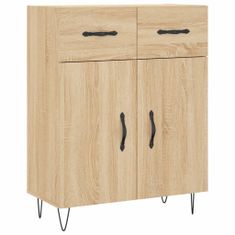 Vidaxl Skříň highboard dub sonoma 69,5 x 34 x 180 cm kompozitní dřevo