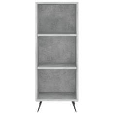 Greatstore Skříň highboard betonově šedá 34,5x34x180 cm kompozitní dřevo