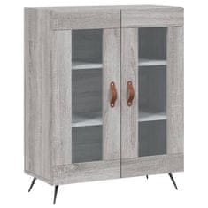 Vidaxl Skříň highboard šedá sonoma 69,5 x 34 x 180 cm kompozitní dřevo