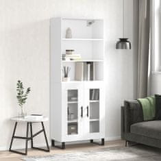 Vidaxl Skříň highboard bílá 69,5 x 34 x 180 cm kompozitní dřevo