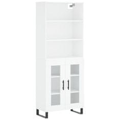 Vidaxl Skříň highboard bílá 69,5 x 34 x 180 cm kompozitní dřevo