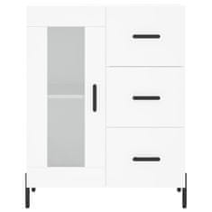 Greatstore Skříň highboard bílá 69,5 x 34 x 180 cm kompozitní dřevo