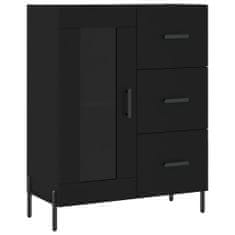 Vidaxl Skříň highboard černá 69,5 x 34 x 180 cm kompozitní dřevo