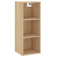 Vidaxl Skříň highboard dub sonoma 34,5x32,5x180 cm kompozitní dřevo