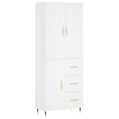 Vidaxl Skříň highboard bílá 69,5 x 34 x 180 cm kompozitní dřevo