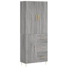 Vidaxl Skříň highboard šedá sonoma 69,5 x 34 x 180 cm kompozitní dřevo