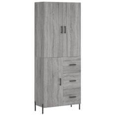 Vidaxl Skříň highboard šedá sonoma 69,5 x 34 x 180 cm kompozitní dřevo