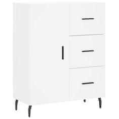 Greatstore Skříň highboard bílá 69,5 x 34 x 180 cm kompozitní dřevo