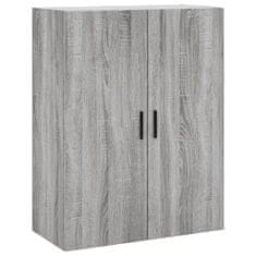 Greatstore Skříň highboard šedá sonoma 69,5 x 34 x 180 cm kompozitní dřevo