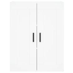 Greatstore Skříň highboard bílá 69,5 x 34 x 180 cm kompozitní dřevo