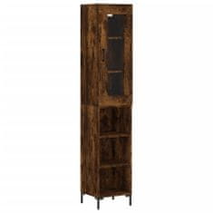 Vidaxl Skříň highboard kouřový dub 34,5 x 34 x 180 cm kompozitní dřevo