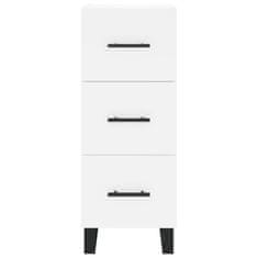 Greatstore Skříň highboard bílá 34,5 x 34 x 180 cm kompozitní dřevo