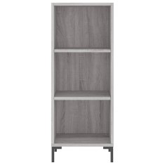 Greatstore Skříň highboard šedá sonoma 34,5 x 34 x 180 cm kompozitní dřevo