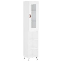 Vidaxl Skříň highboard bílá 34,5 x 34 x 180 cm kompozitní dřevo