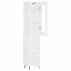 Greatstore Skříň highboard bílá 34,5 x 34 x 180 cm kompozitní dřevo