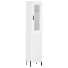 Vidaxl Skříň highboard bílá 34,5 x 34 x 180 cm kompozitní dřevo