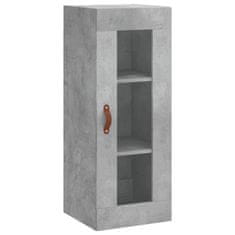 Greatstore Skříň highboard betonově šedá 34,5x34x180 cm kompozitní dřevo