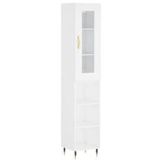 Vidaxl Skříň highboard bílá 34,5 x 34 x 180 cm kompozitní dřevo