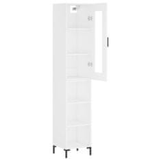 Greatstore Skříň highboard bílá 34,5 x 34 x 180 cm kompozitní dřevo