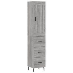 Vidaxl Skříň highboard šedá sonoma 34,5 x 34 x 180 cm kompozitní dřevo