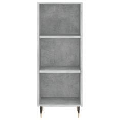 Greatstore Skříň highboard betonově šedá 34,5x34x180 cm kompozitní dřevo