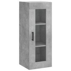 Greatstore Skříň highboard betonově šedá 34,5x34x180 cm kompozitní dřevo