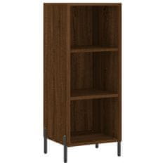 Greatstore Skříň highboard hnědý dub 34,5 x 34 x 180 cm kompozitní dřevo