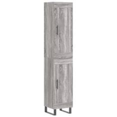 Vidaxl Skříň highboard šedá sonoma 34,5 x 34 x 180 cm kompozitní dřevo