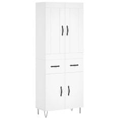 Vidaxl Skříň highboard bílá 69,5 x 34 x 180 cm kompozitní dřevo