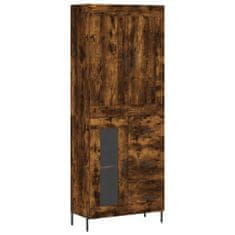 Vidaxl Skříň highboard kouřový dub 69,5 x 34 x 180 cm kompozitní dřevo