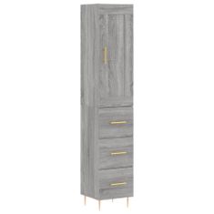 Vidaxl Skříň highboard šedá sonoma 34,5 x 34 x 180 cm kompozitní dřevo