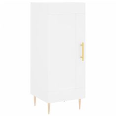 Greatstore Skříň highboard bílá 34,5 x 34 x 180 cm kompozitní dřevo