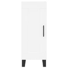 Greatstore Skříň highboard bílá 34,5 x 34 x 180 cm kompozitní dřevo