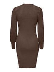 Jacqueline de Yong Dámské šaty JDYMAGDA Regular Fit 15271590 Chocolate Brown (Velikost L)