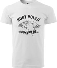 Hobbytriko Pánské tričko na hory - Hory volají Barva: Nebesky modrá (15), Velikost: 4XL, Střih: pánský