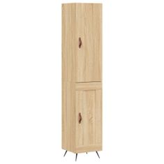 Vidaxl Skříň highboard dub sonoma 34,5 x 34 x 180 cm kompozitní dřevo