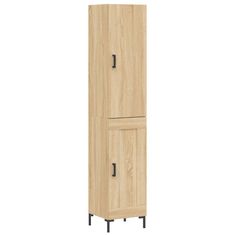 Vidaxl Skříň highboard dub sonoma 34,5 x 34 x 180 cm kompozitní dřevo