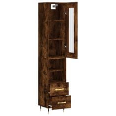 Vidaxl Skříň highboard kouřový dub 34,5 x 34 x 180 cm kompozitní dřevo