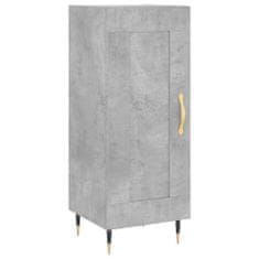 Vidaxl Skříň highboard betonově šedá 34,5x34x180 cm kompozitní dřevo