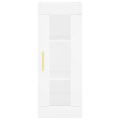 Greatstore Skříň highboard bílá 34,5 x 34 x 180 cm kompozitní dřevo