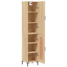 Vidaxl Skříň highboard dub sonoma 34,5 x 34 x 180 cm kompozitní dřevo