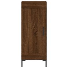 Vidaxl Skříň highboard hnědý dub 34,5 x 34 x 180 cm kompozitní dřevo