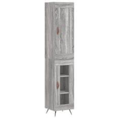 Vidaxl Skříň highboard šedá sonoma 34,5 x 34 x 180 cm kompozitní dřevo