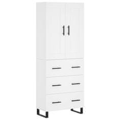 Vidaxl Skříň highboard bílá 69,5 x 34 x 180 cm kompozitní dřevo