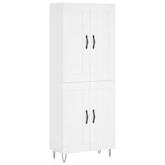 Vidaxl Skříň highboard bílá 69,5 x 34 x 180 cm kompozitní dřevo