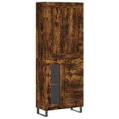 Vidaxl Skříň highboard kouřový dub 69,5 x 34 x 180 cm kompozitní dřevo